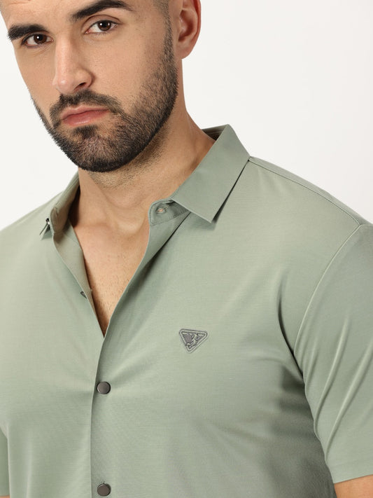 Italian Shirt Celadon Green